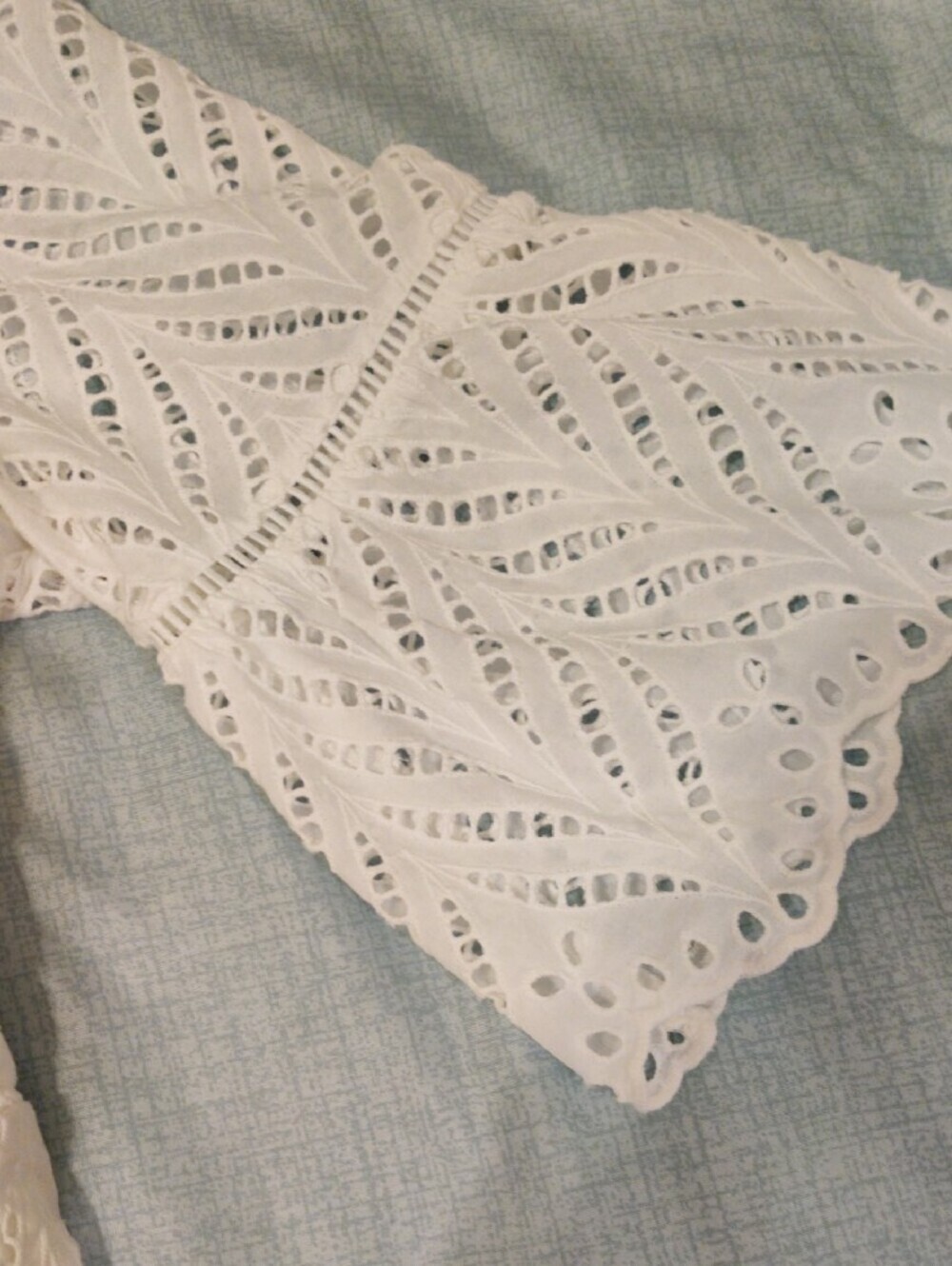 S.Oliver White Eyelet Lace Tiered Dress - Picture 13 of 15
